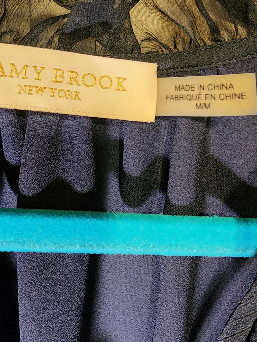 Ramy Brook Navy Lace-Tiered Long-Sleeve Mini Dress - Picture 2 of 5